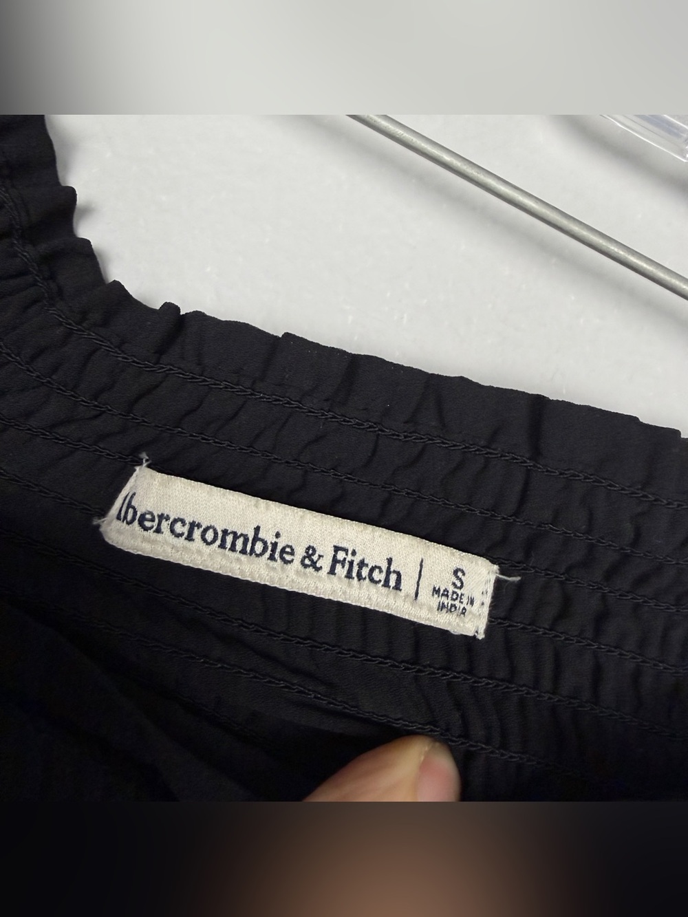 Abercrombie & Fitch Smocked Ruffle Tiered Midi Dress - Picture 5 of 6